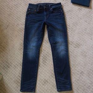 EUC mens American eagle stretch jeans size 30x30 next level airflex skinny dark
